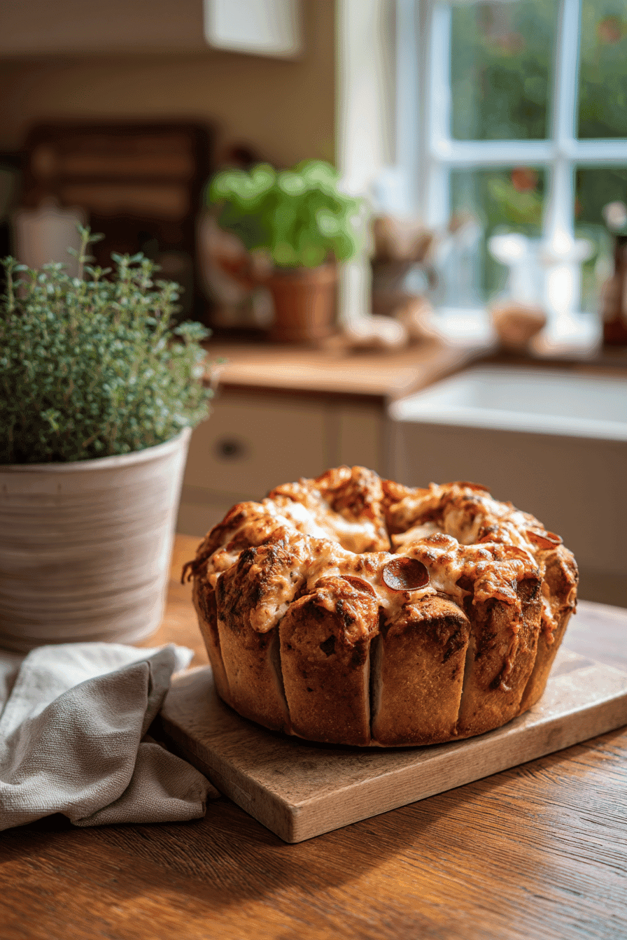 pull apart pizza bread