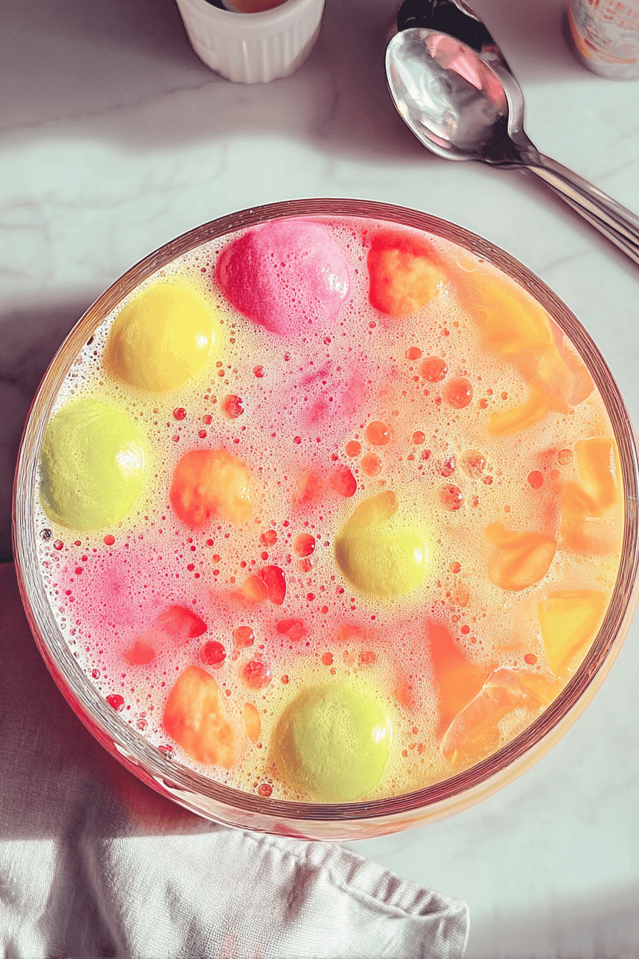 rainbow sherbet punch