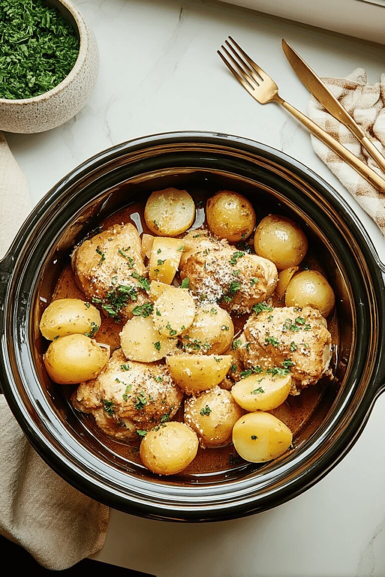 Slow Cooker Parmesan Garlic Chicken And Potatoes 2.Png
