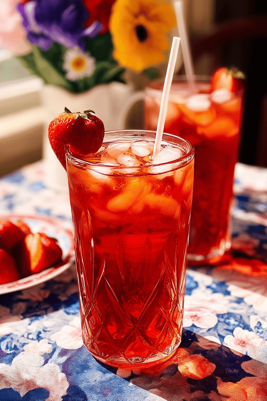 strawberry sweet tea