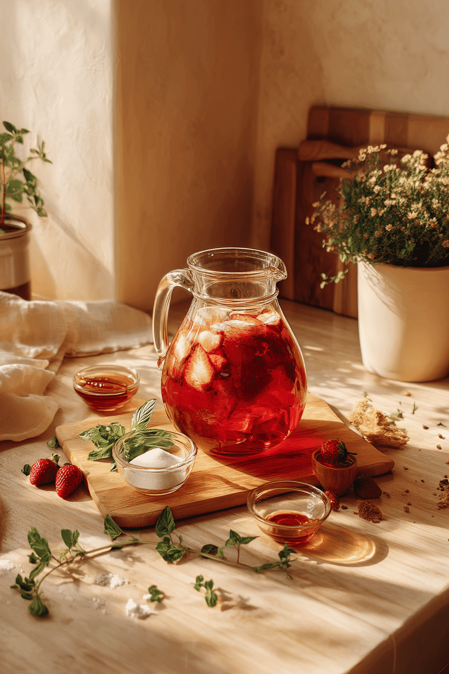 strawberry sweet tea