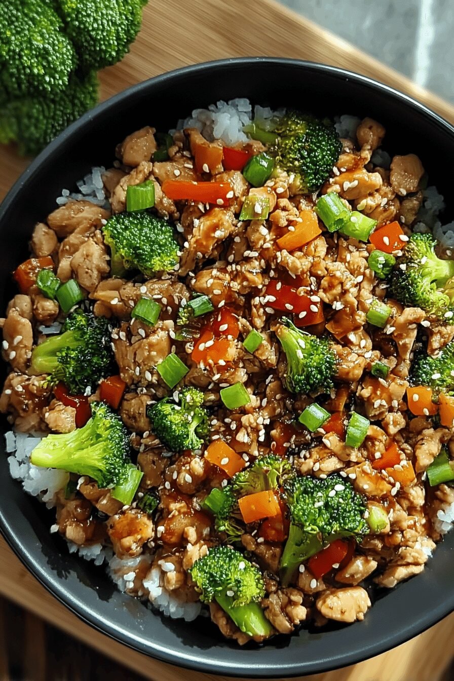 Teriyaki Turkey Rice Bowl