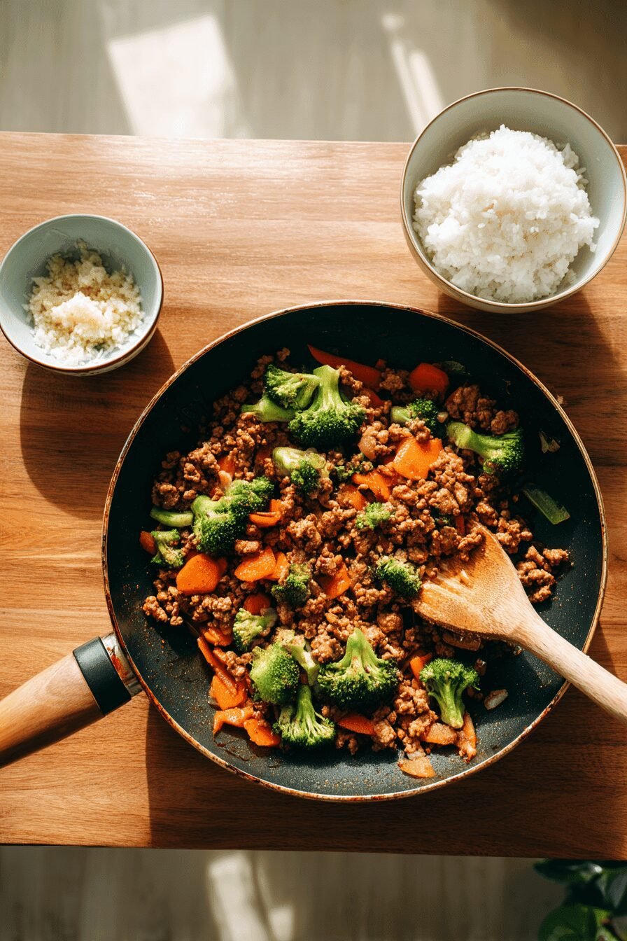 Teriyaki Turkey Rice Bowl