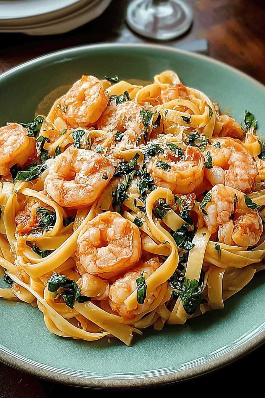 Tuscan Shrimp Pasta