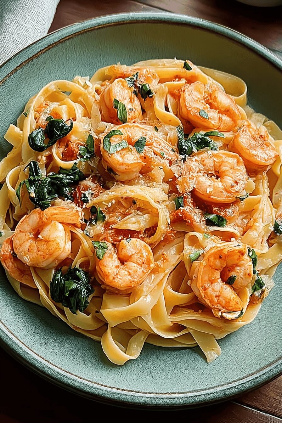 Tuscan Shrimp Pasta