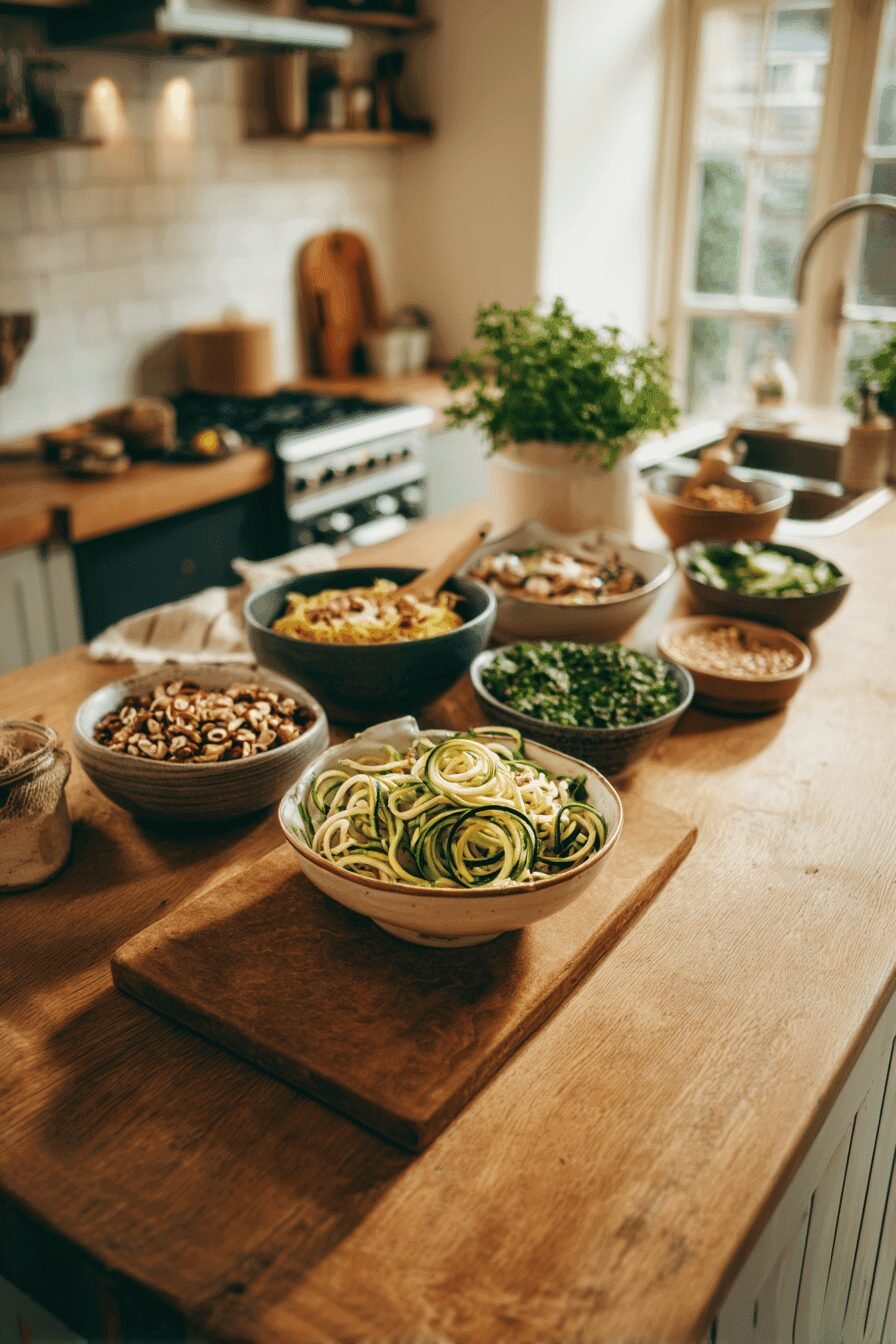 Zucchini Pesto Pasta