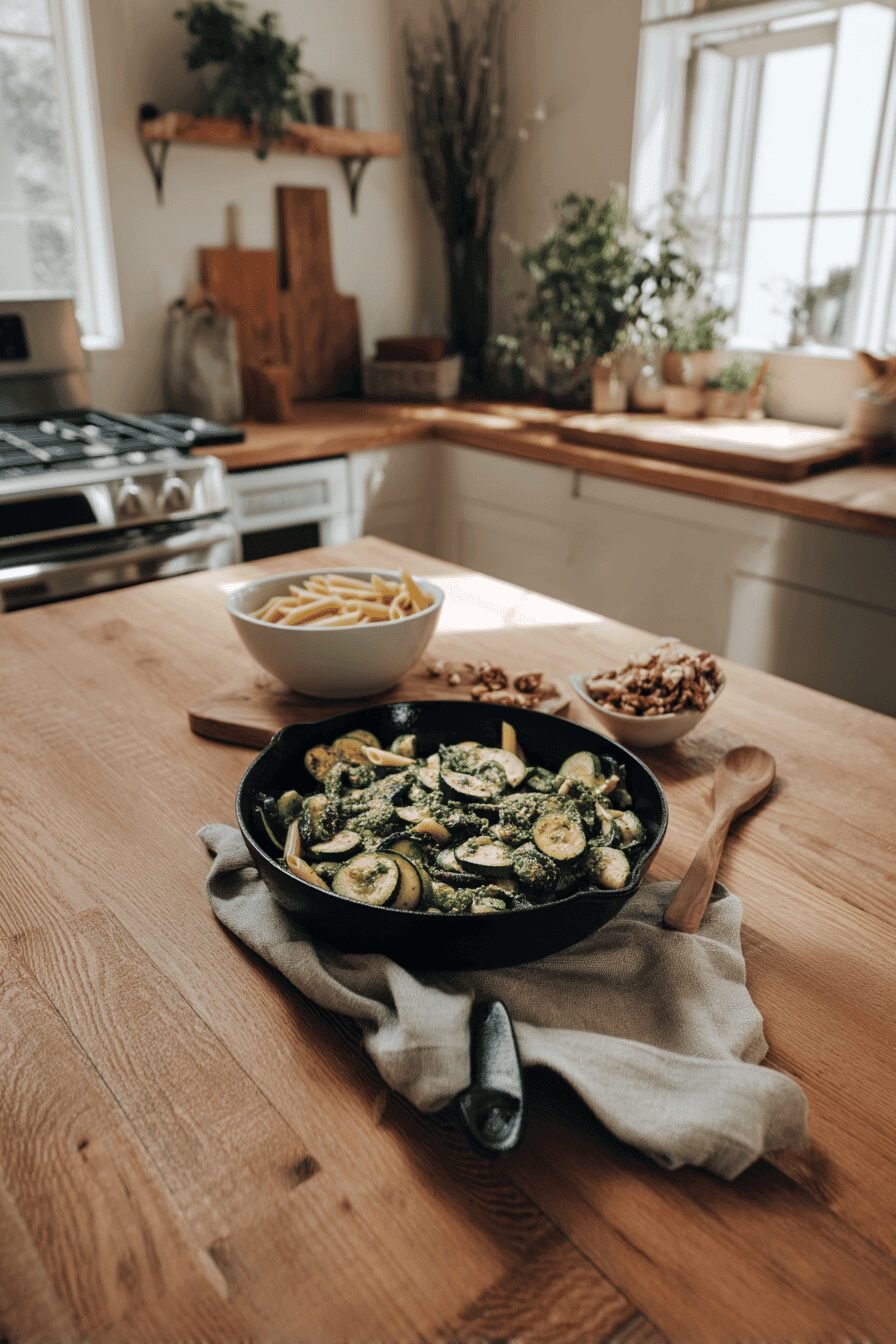 Zucchini Pesto Pasta