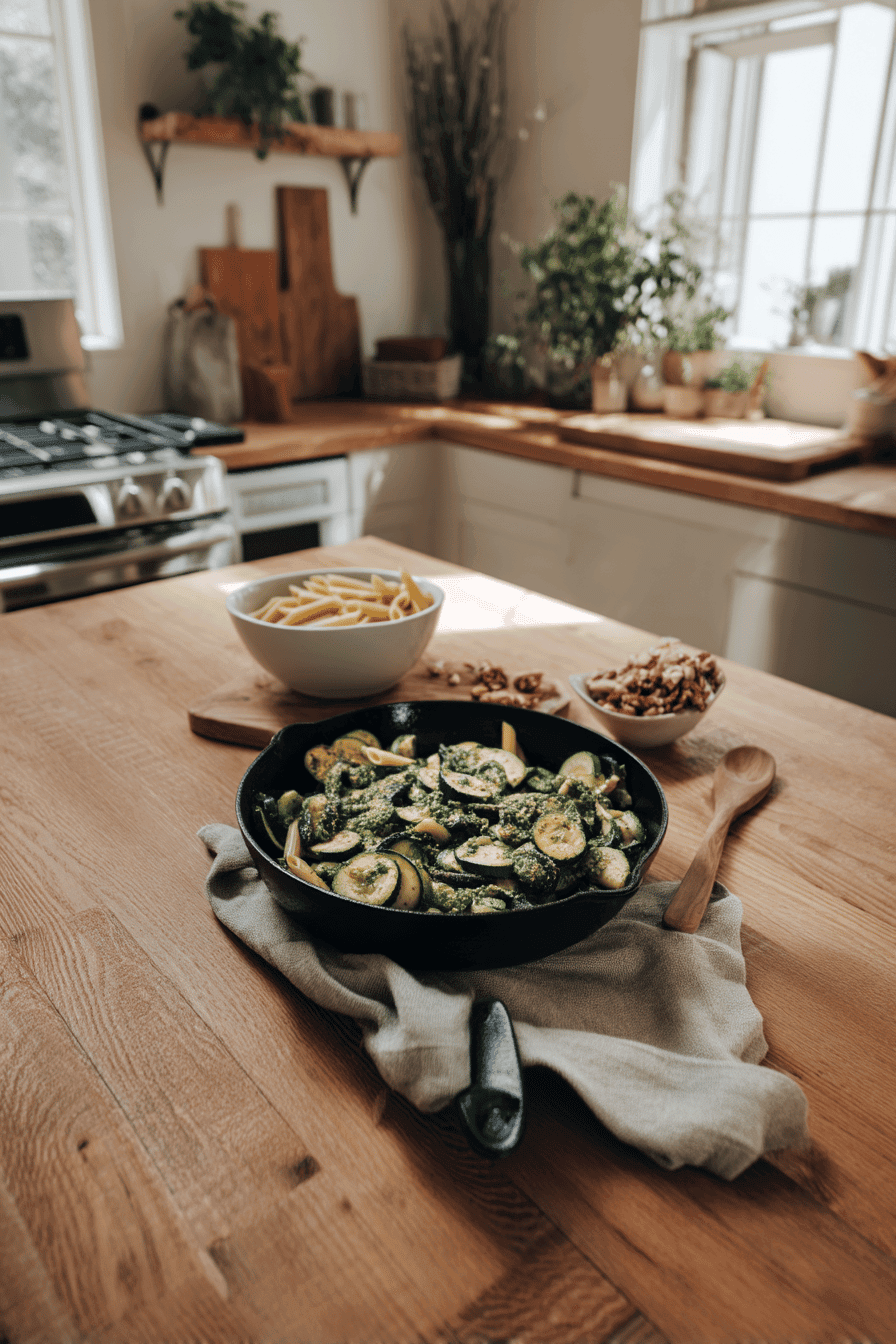 zucchini pesto pasta