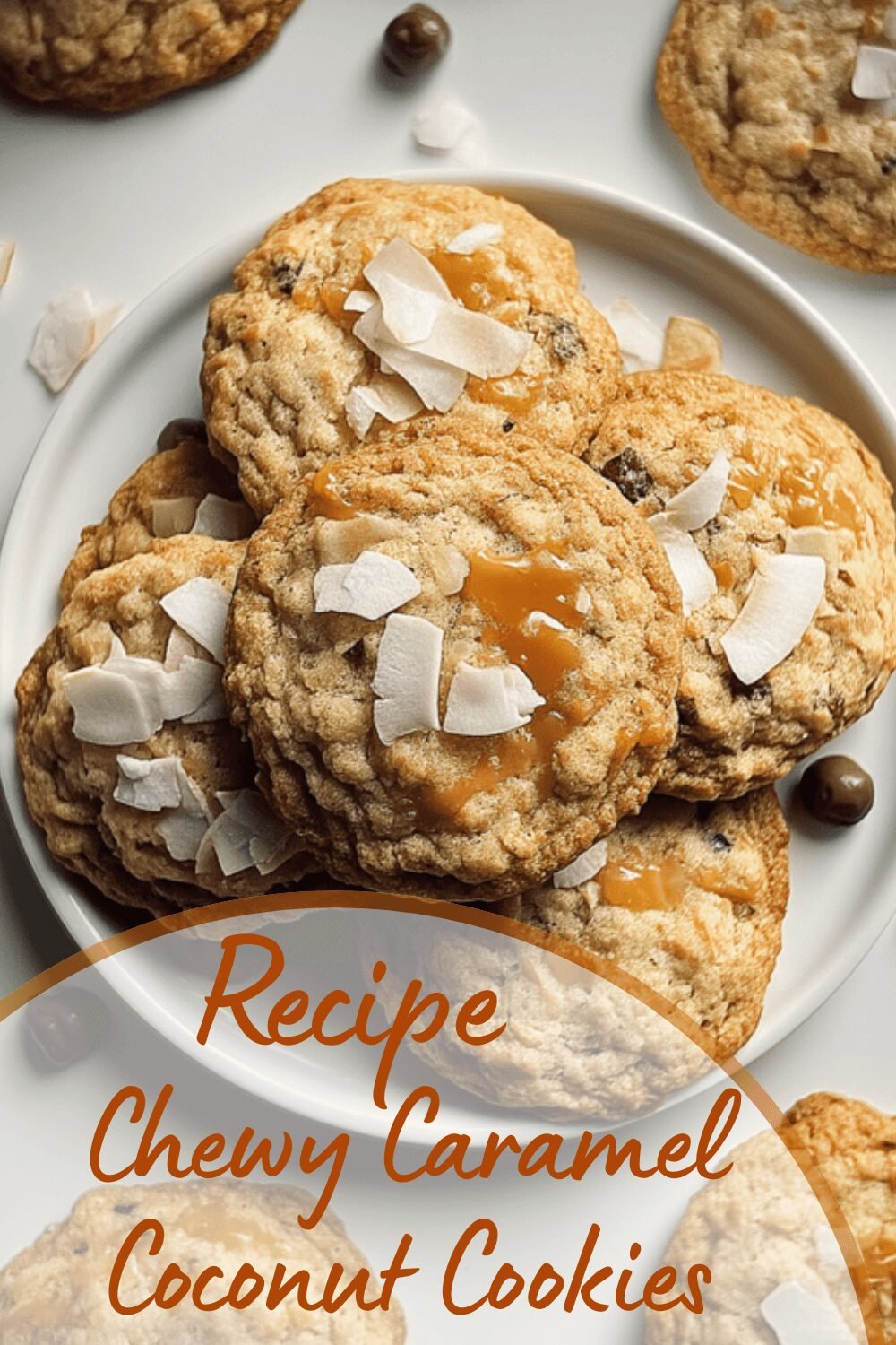 Chewy Caramel Coconut Cookies