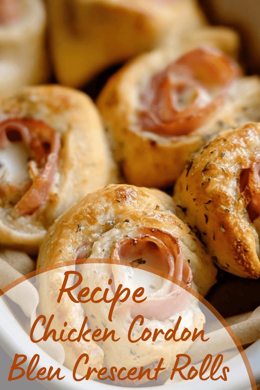 Chicken Cordon Bleu Crescent Rolls