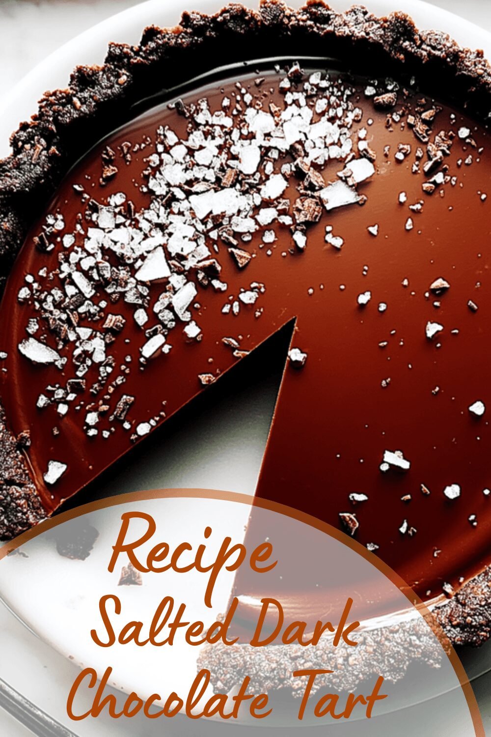 Salted Dark Chocolate Tart