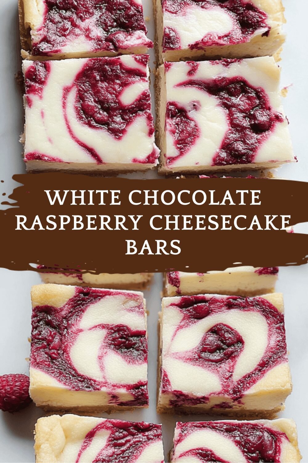 White Chocolate Raspberry Cheesecake Bars