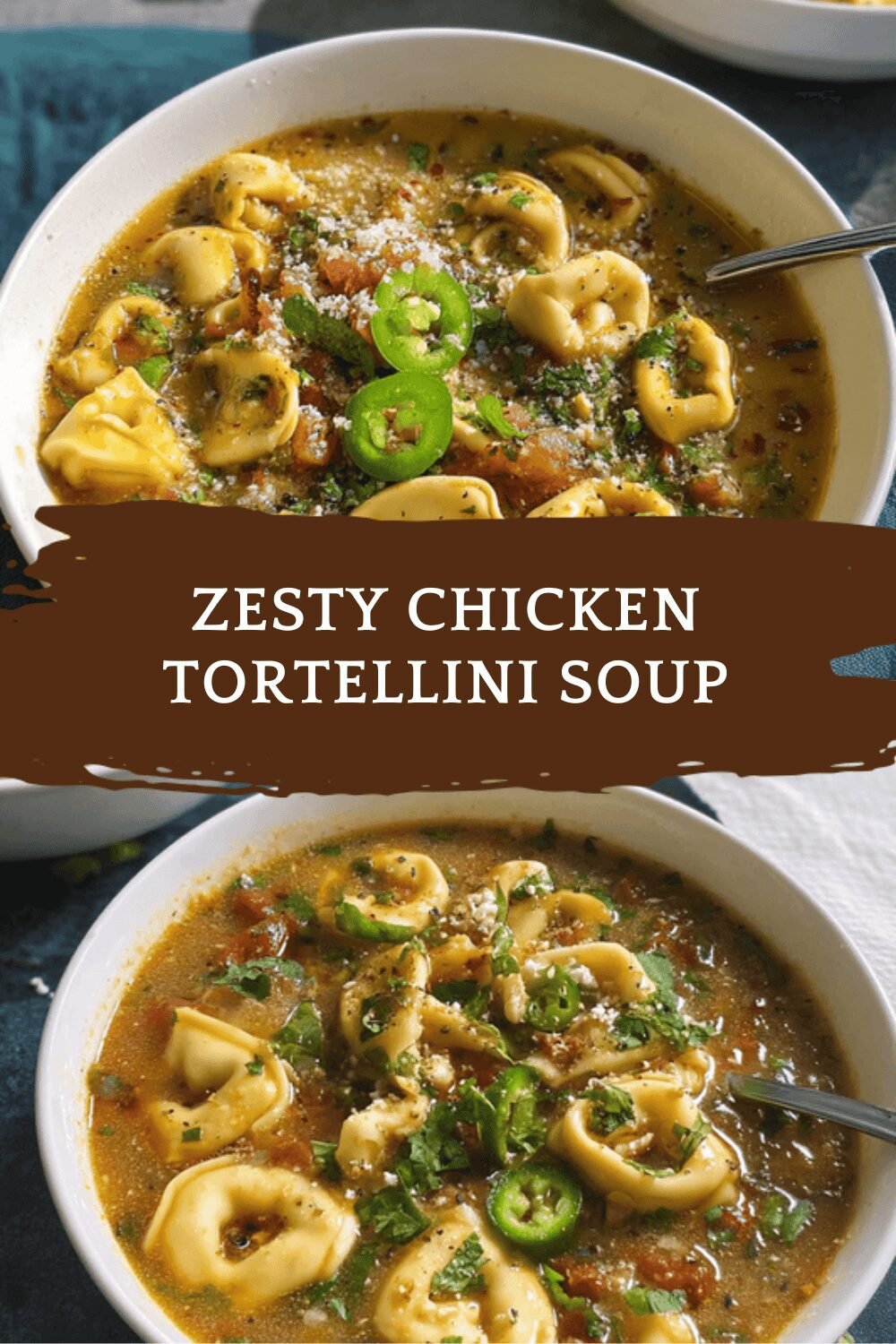 Zesty Chicken Tortellini Soup