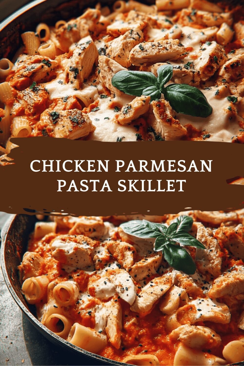 Chicken Parmesan Pasta Skillet