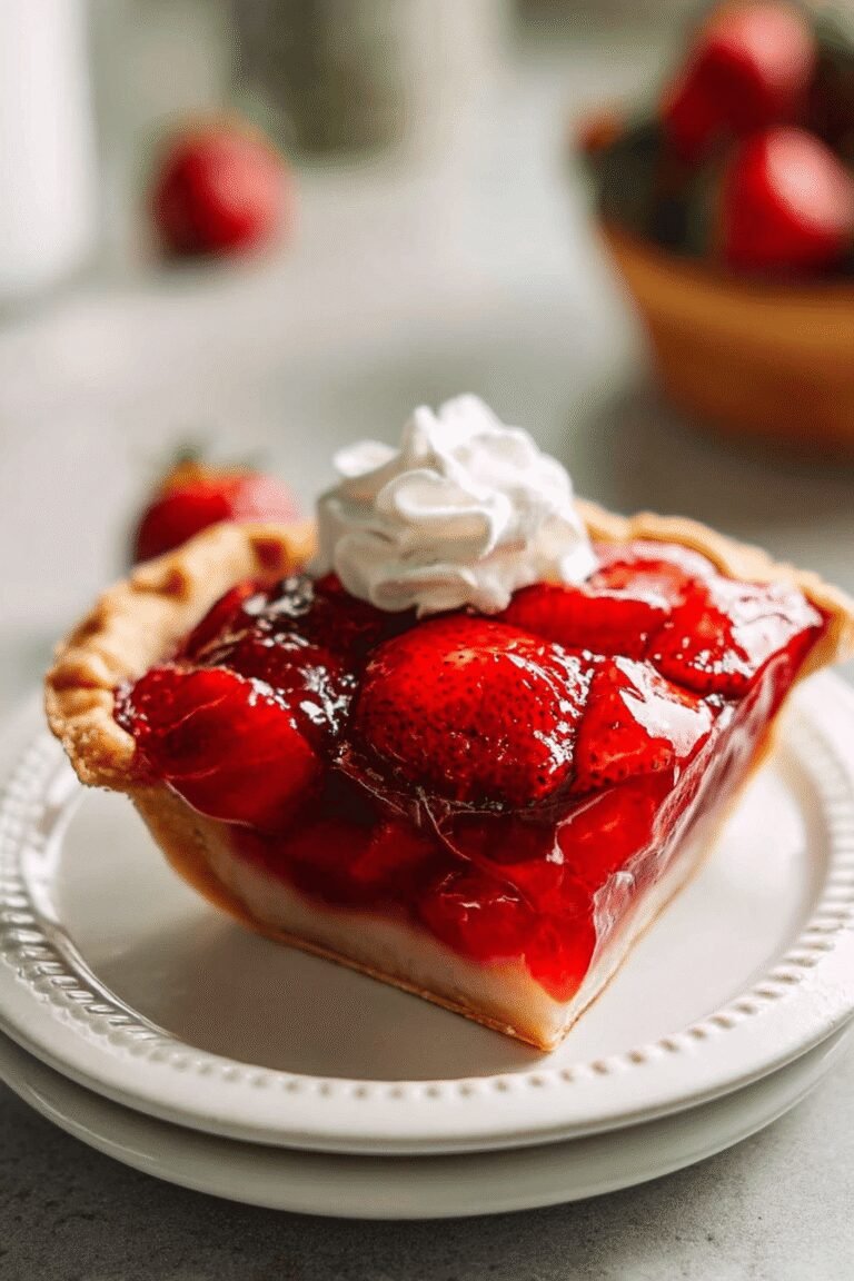 Creamy Strawberry Jello Pie 26.Png