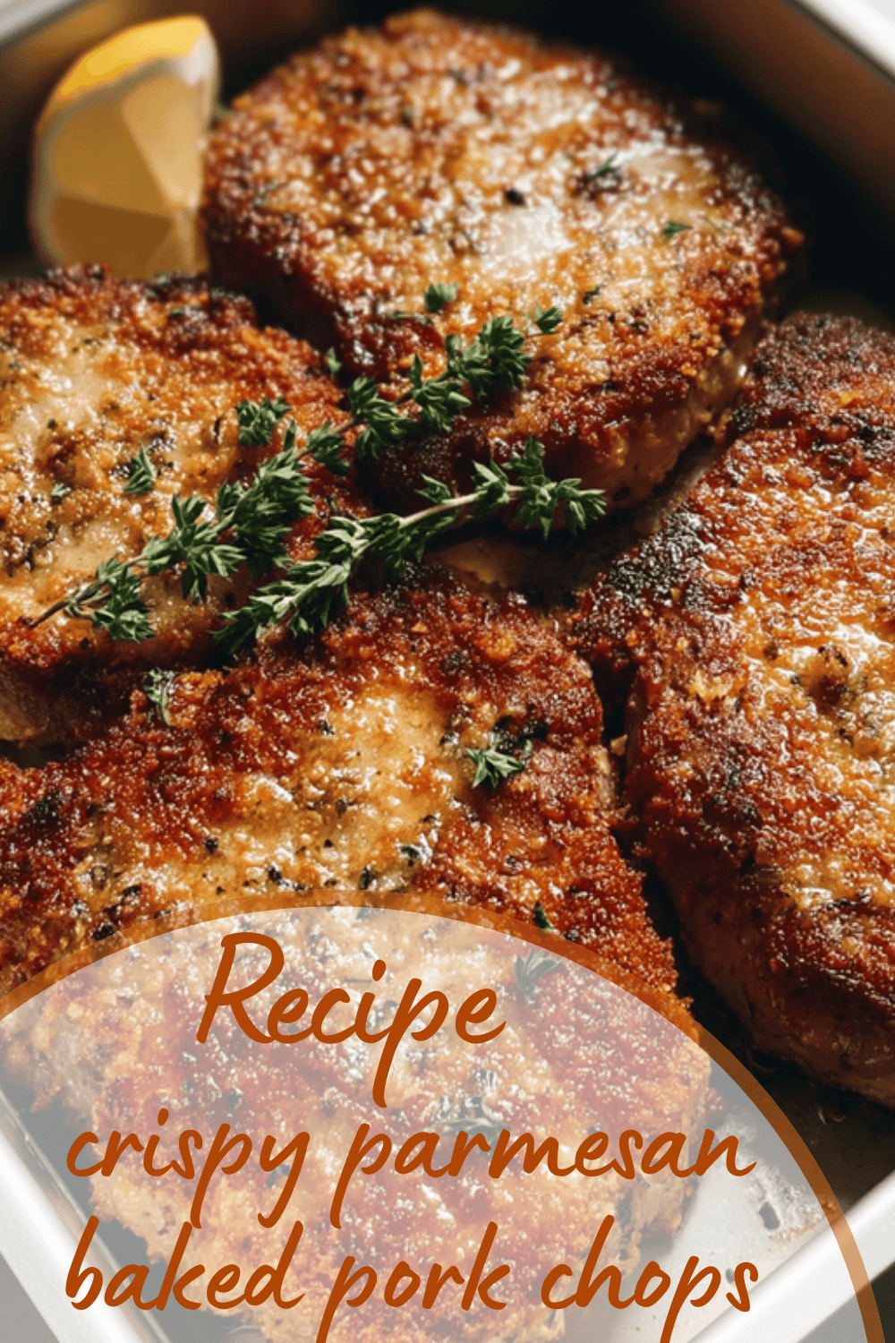 Crispy Parmesan Baked Pork Chops