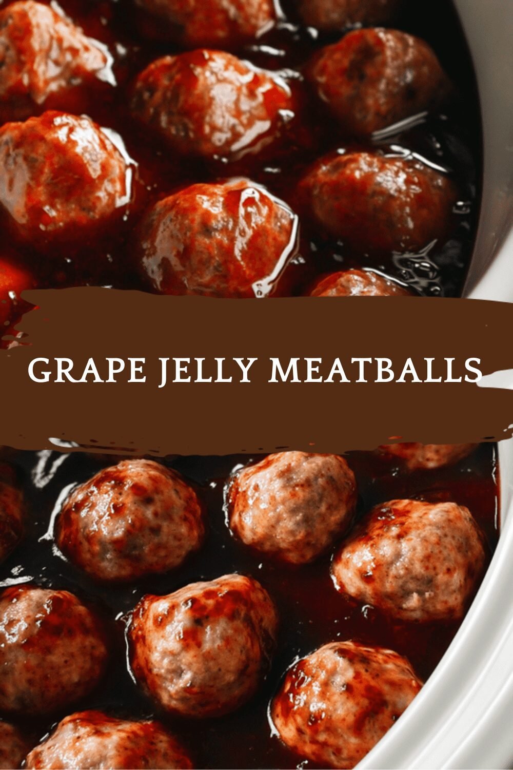 Grape Jelly Meatballs Recipe For Slow Cooker And Crockpot With Bbq Sauce 6 Grape Jelly Meatballs