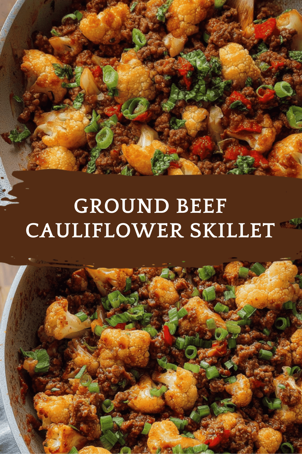 Ground Beef Cauliflower Skillet