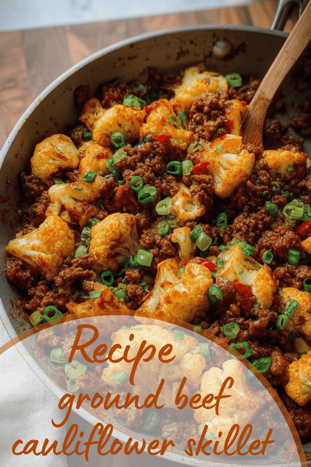 Ground Beef Cauliflower Skillet