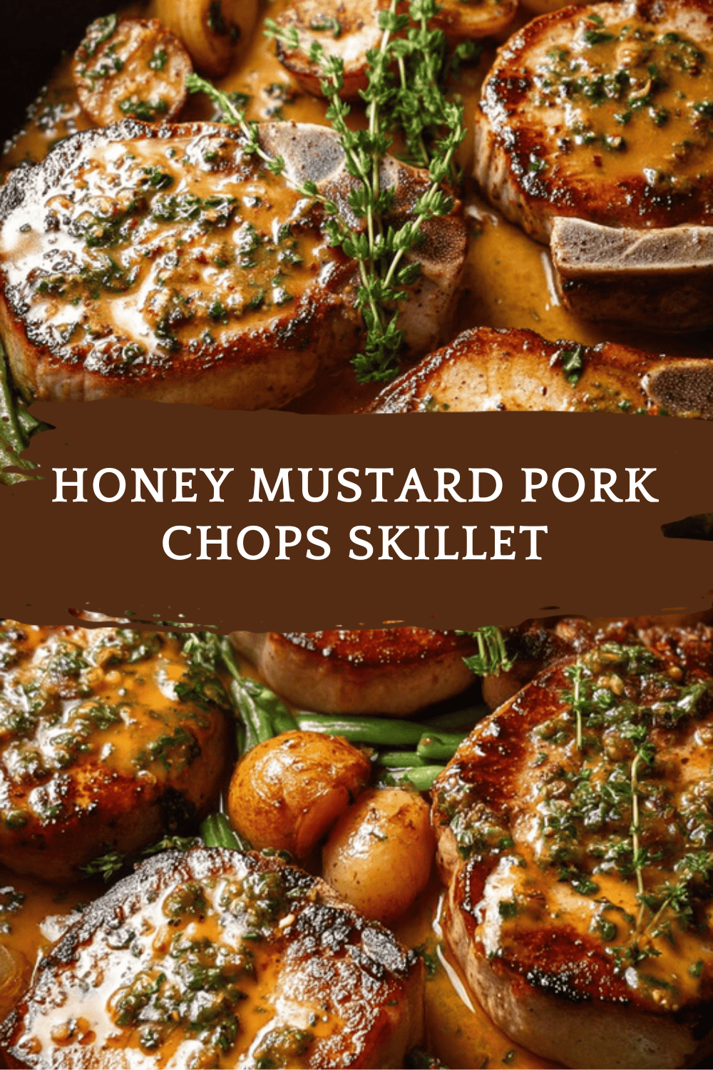 Honey Mustard Pork Chops Skillet