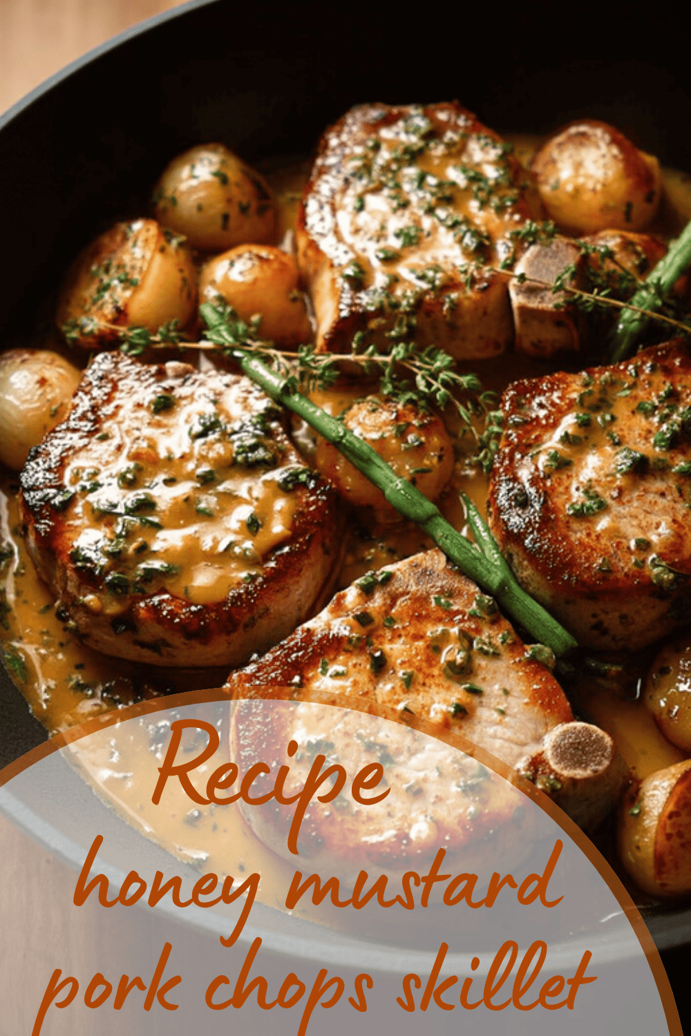 Honey Mustard Pork Chops Skillet