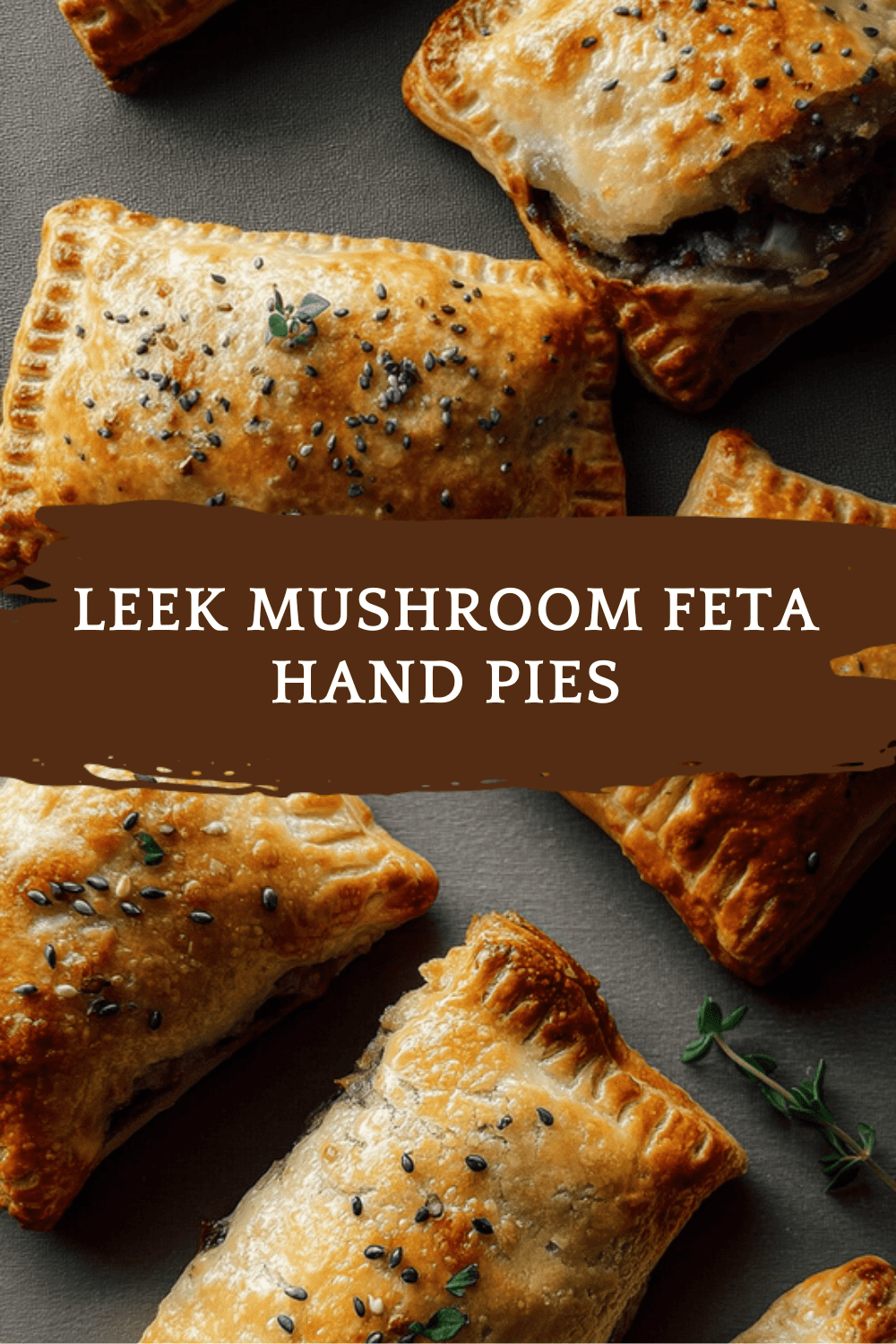 Leek Mushroom Feta Hand Pies
