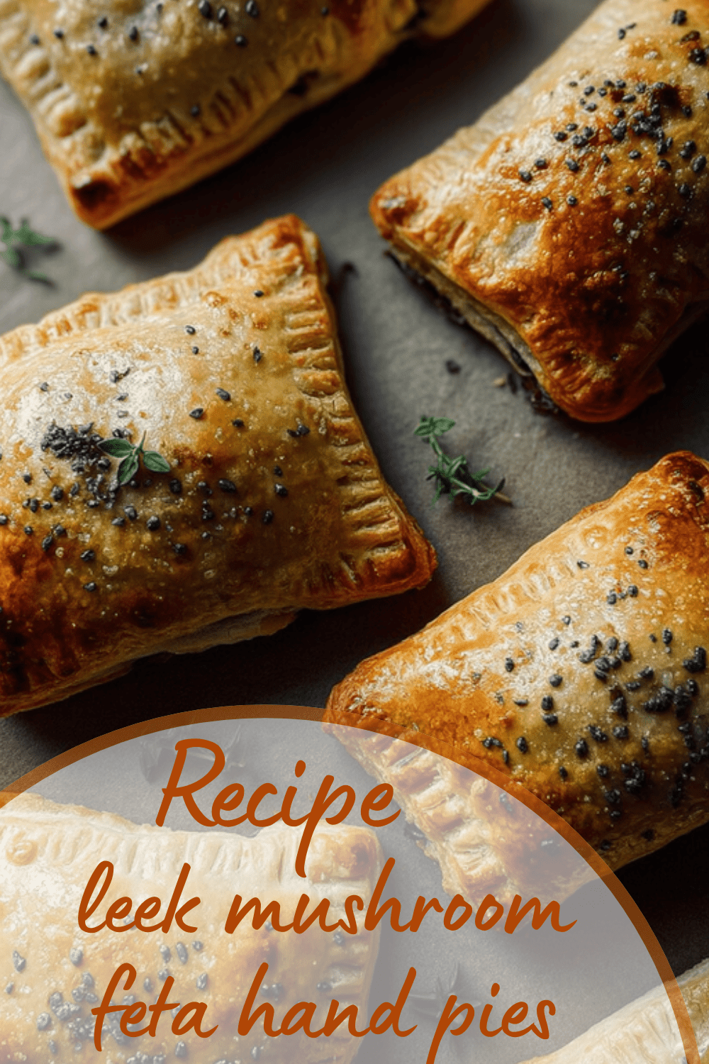 Leek Mushroom Feta Hand Pies