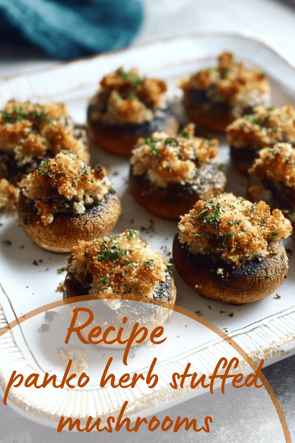 Stuffed Mushrooms Recipe With Garlic, Panko, Pecorino, And Chicken Karahi Flavor 7 Panko Herb Stuffed Mushrooms