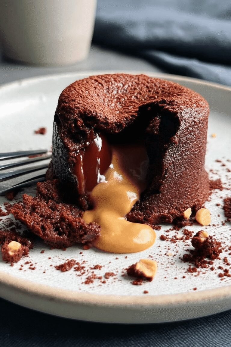 Peanut Butter Chocolate Molten Lava Cake 82.Png