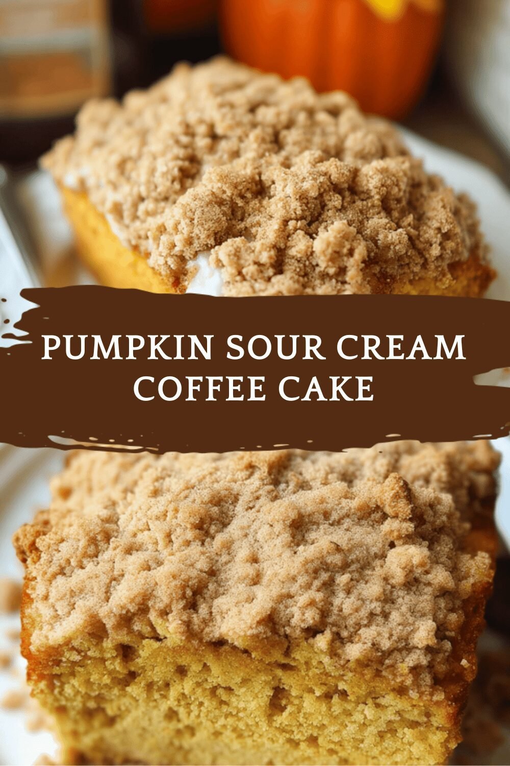 Pumpkin Sour Cream Coffee Cake