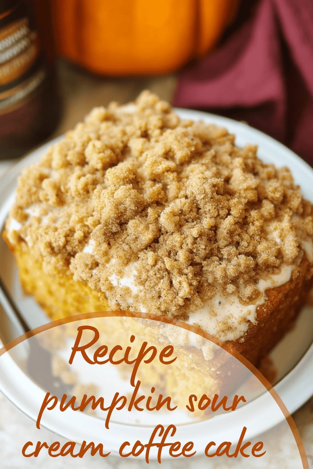 Pumpkin Sour Cream Coffee Cake