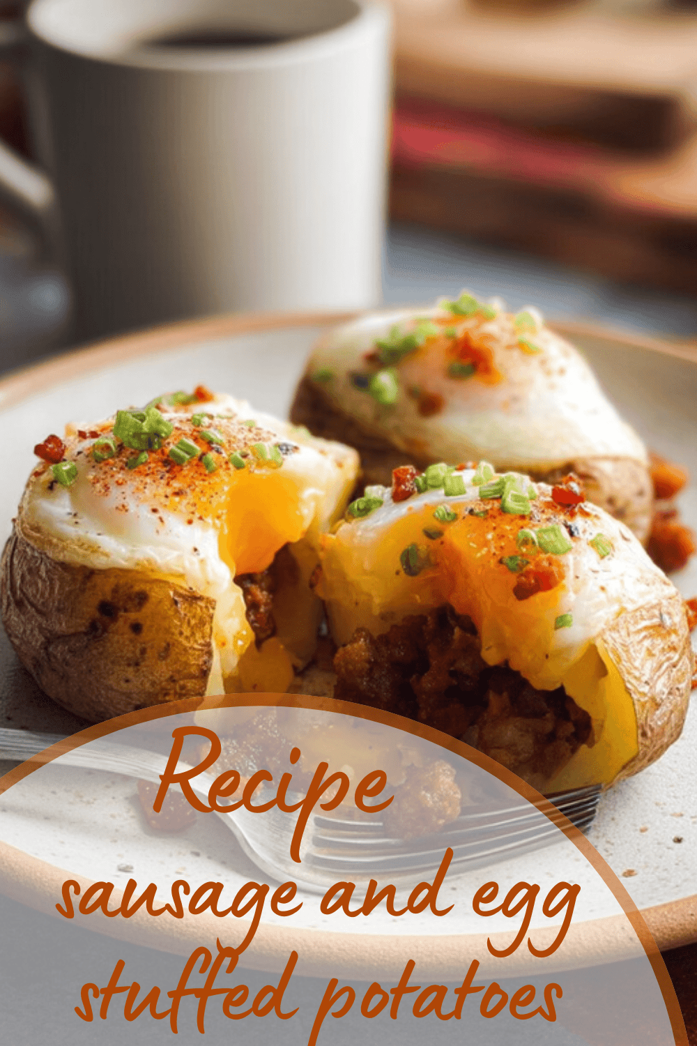 Sausage And Egg Stuffed Potatoes