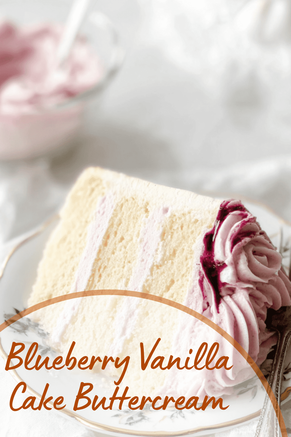 Blueberry Vanilla Cake Buttercream