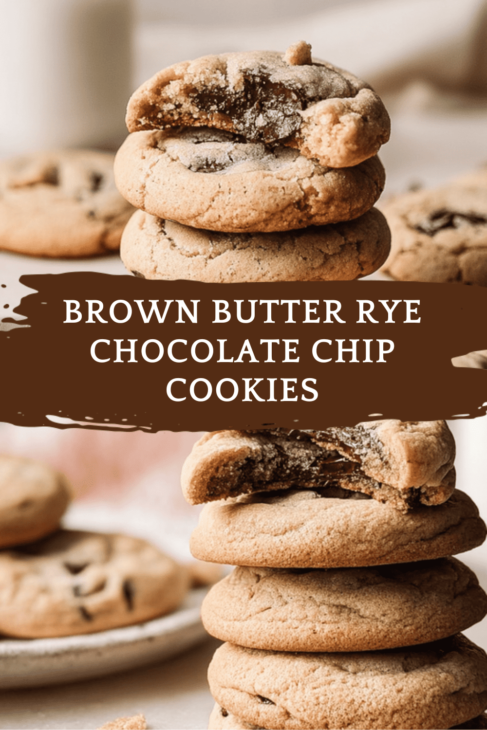 Brown Butter Rye Chocolate Chip Cookies