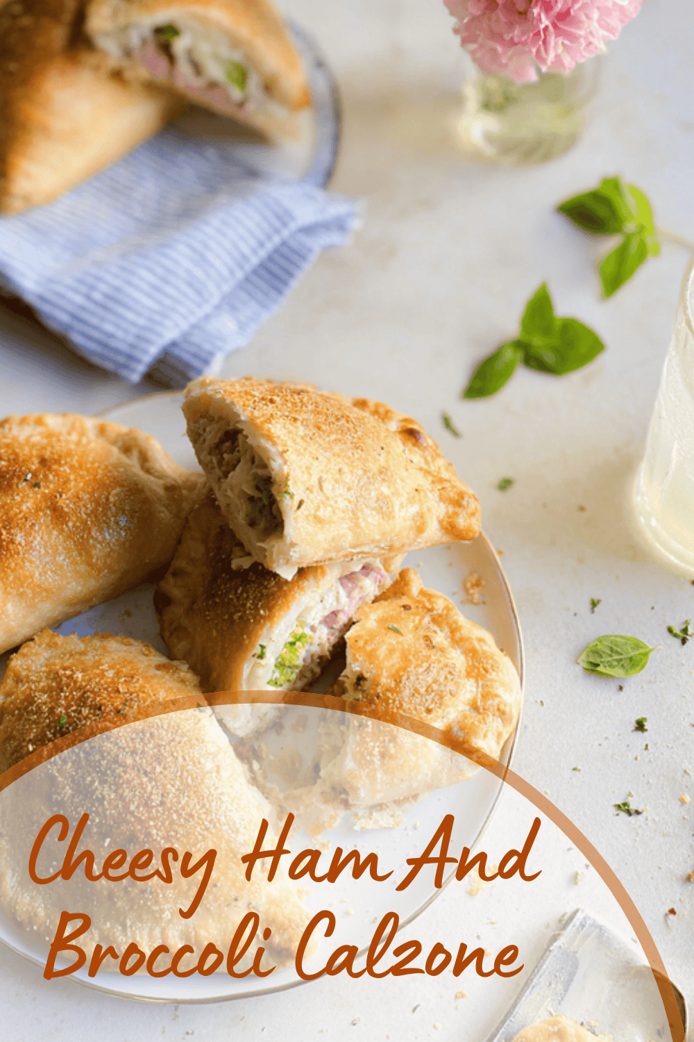 Cheesy Ham And Broccoli Calzone
