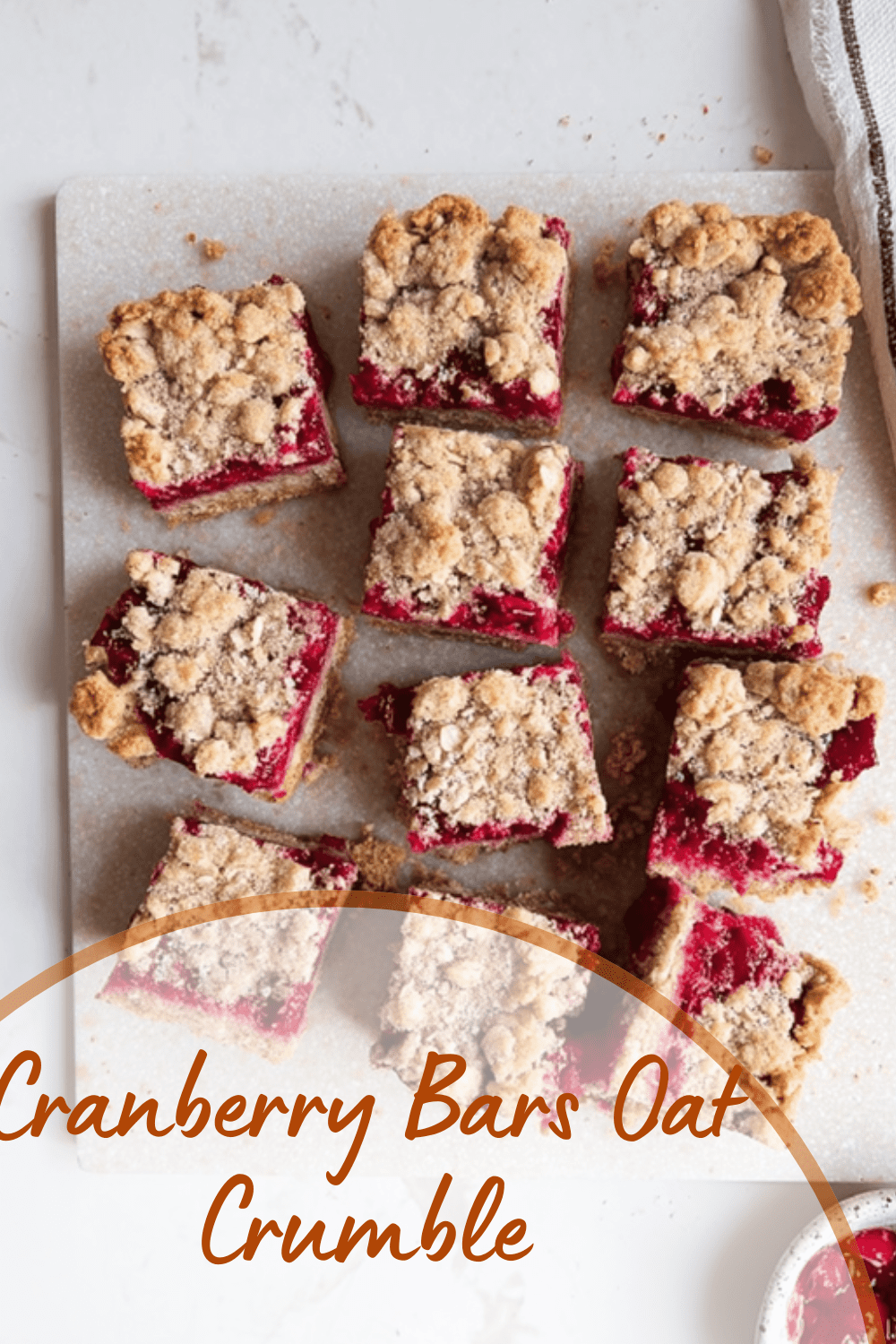 Cranberry Oatmeal Bars Recipe With Nutty Crunch And Sweet Tart Flavor 7 Cranberry Bars Oat Crumble