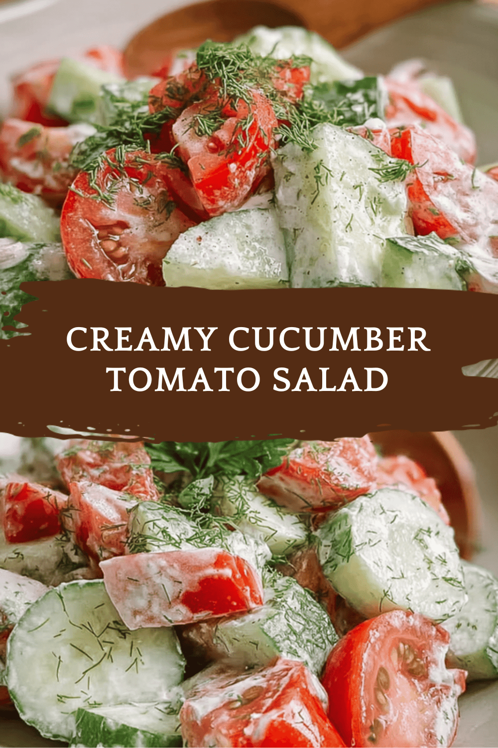Creamy Cucumber Tomato Salad