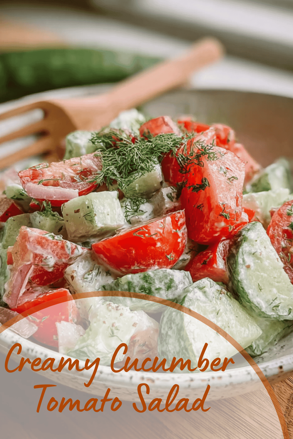 Creamy Cucumber Tomato Salad
