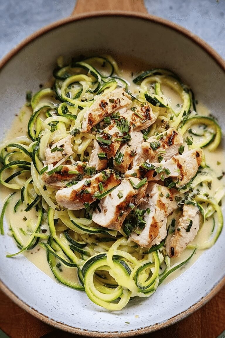 Creamy Zucchini Noodle Chicken Alfredo 88.Png
