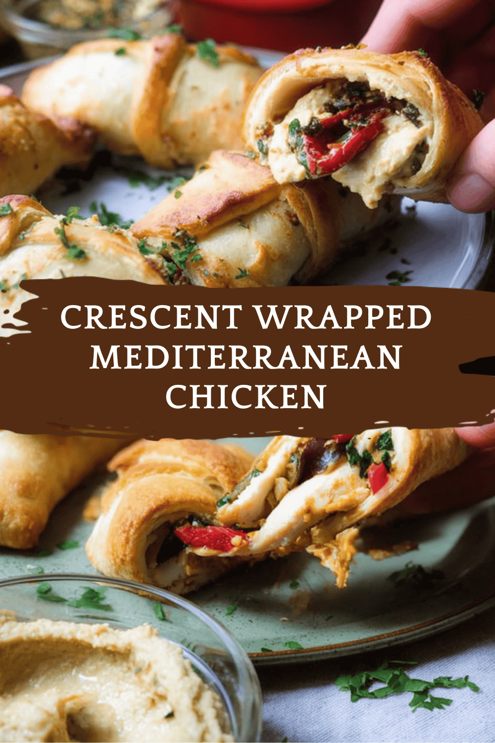Crescent Wrapped Mediterranean Chicken