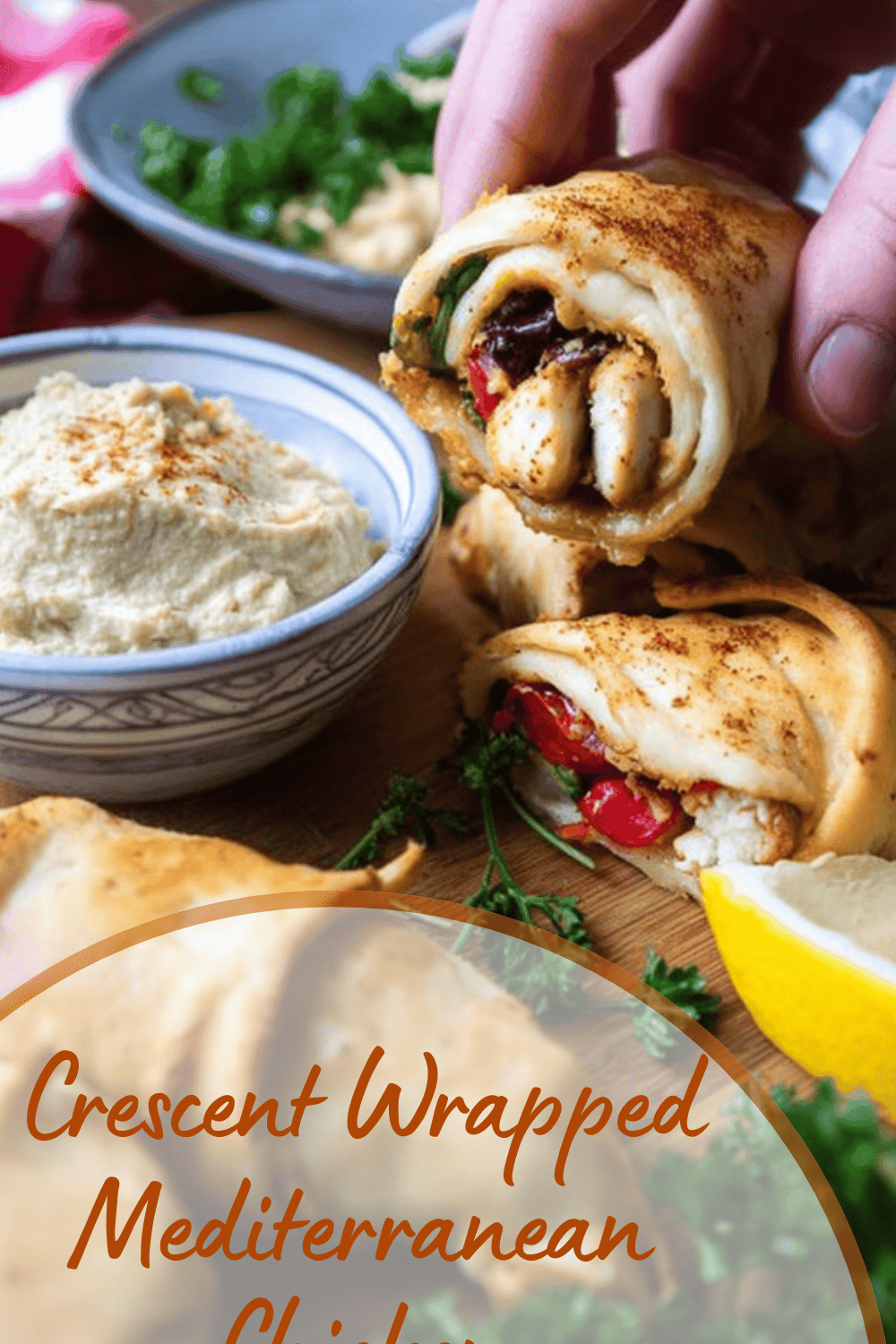 Crescent Wrapped Mediterranean Chicken