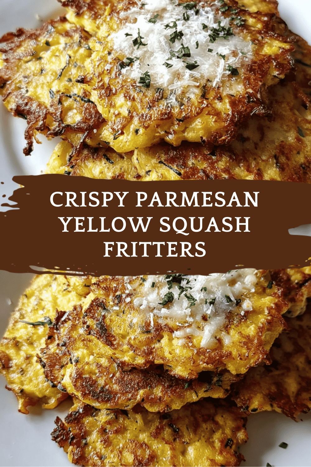 Crispy Parmesan Yellow Squash Fritters