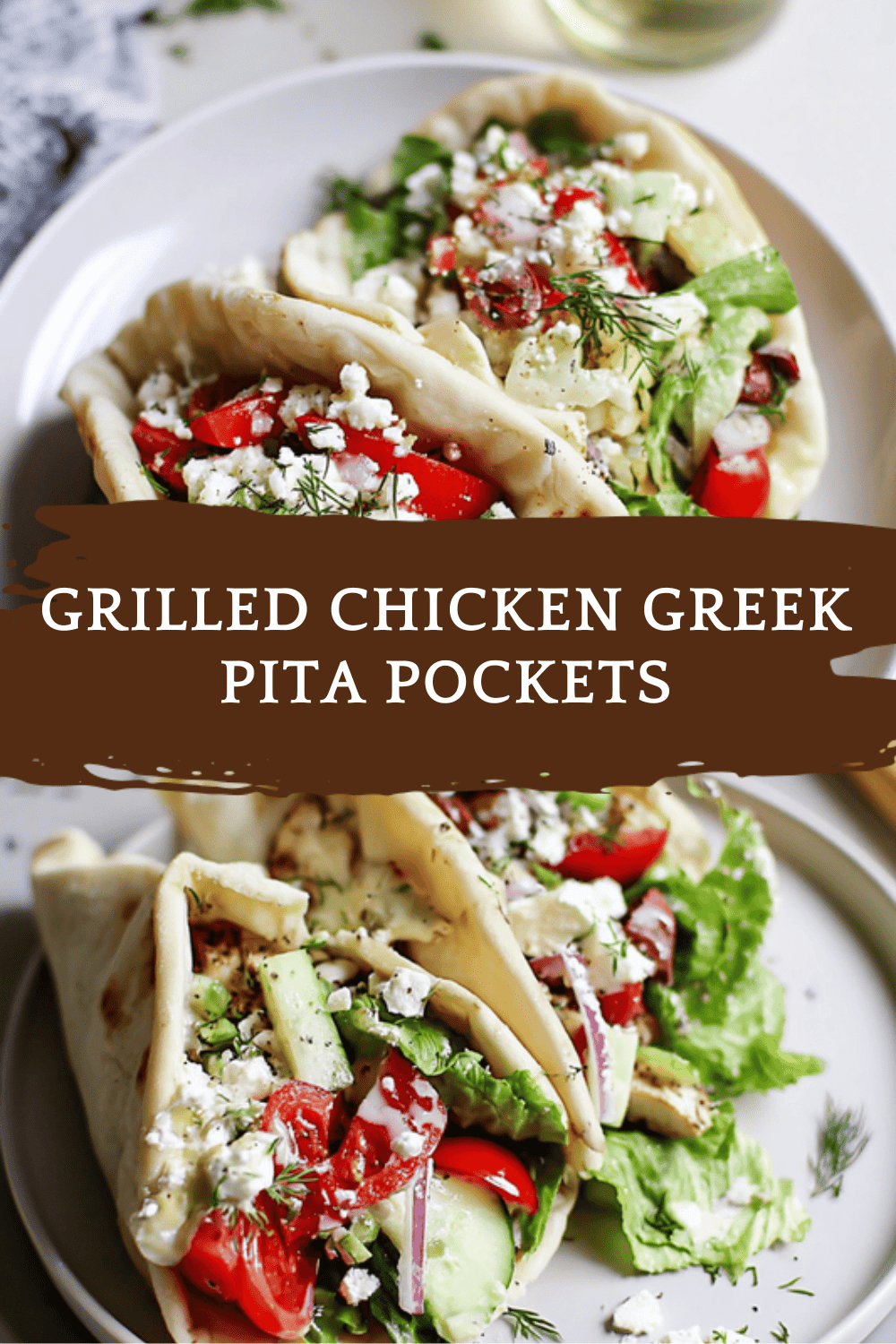 Grilled Chicken Greek Pita Pockets
