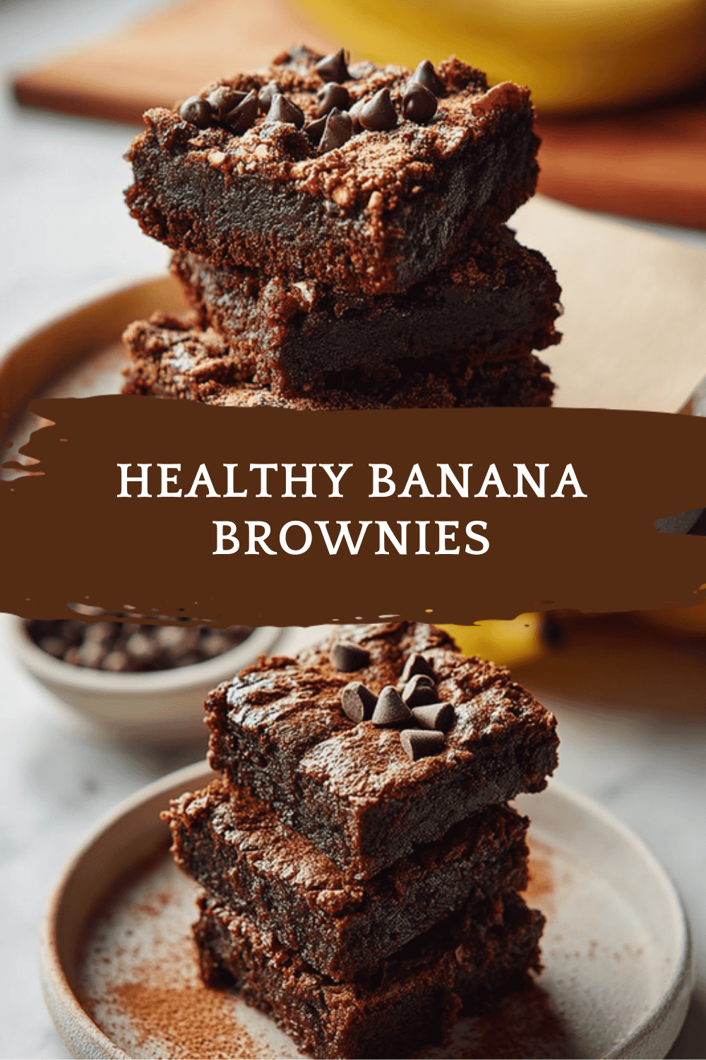 Healthy Banana Brownies