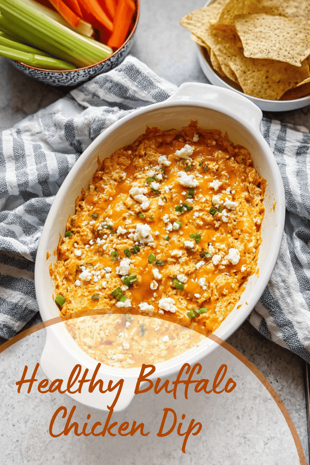 Healthy Buffalo Chicken Dip
