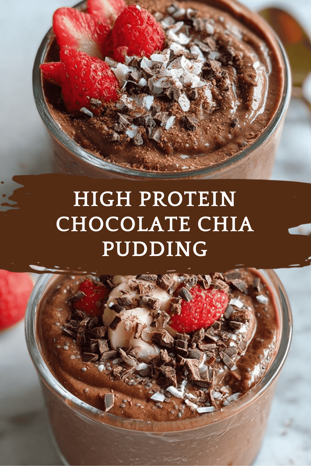 High Protein Chocolate Chia Pudding