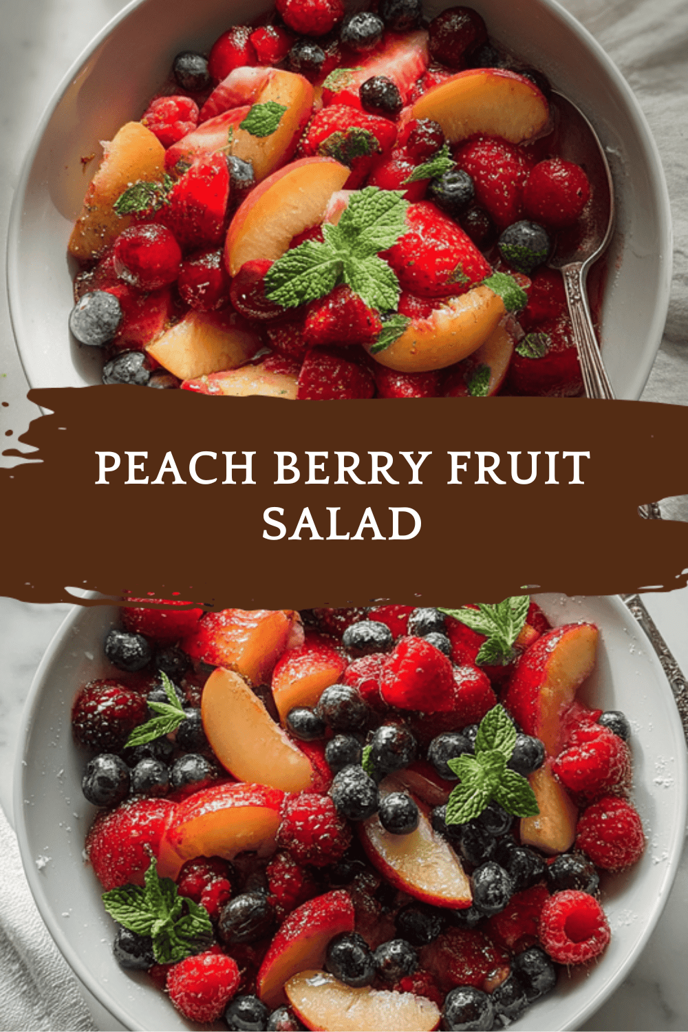 Summer Peach Sweet Fruit Medley 6 Peach Berry Fruit Salad