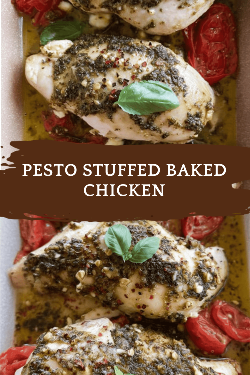 Pesto Stuffed Baked Chicken