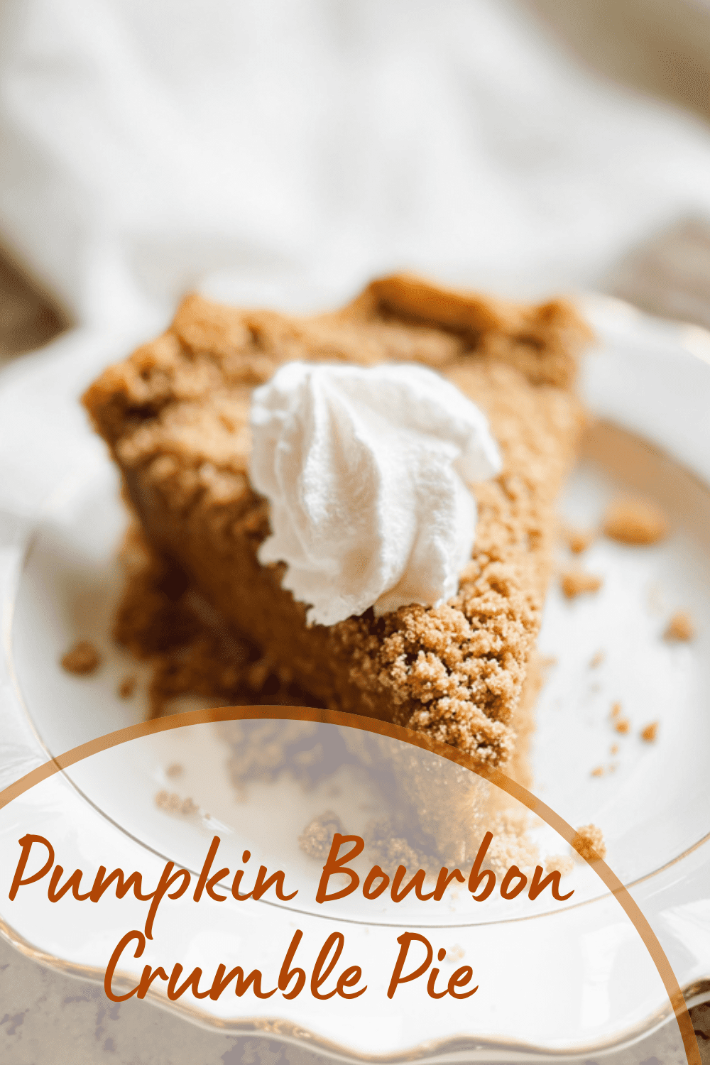 Pumpkin Bourbon Crumble Pie