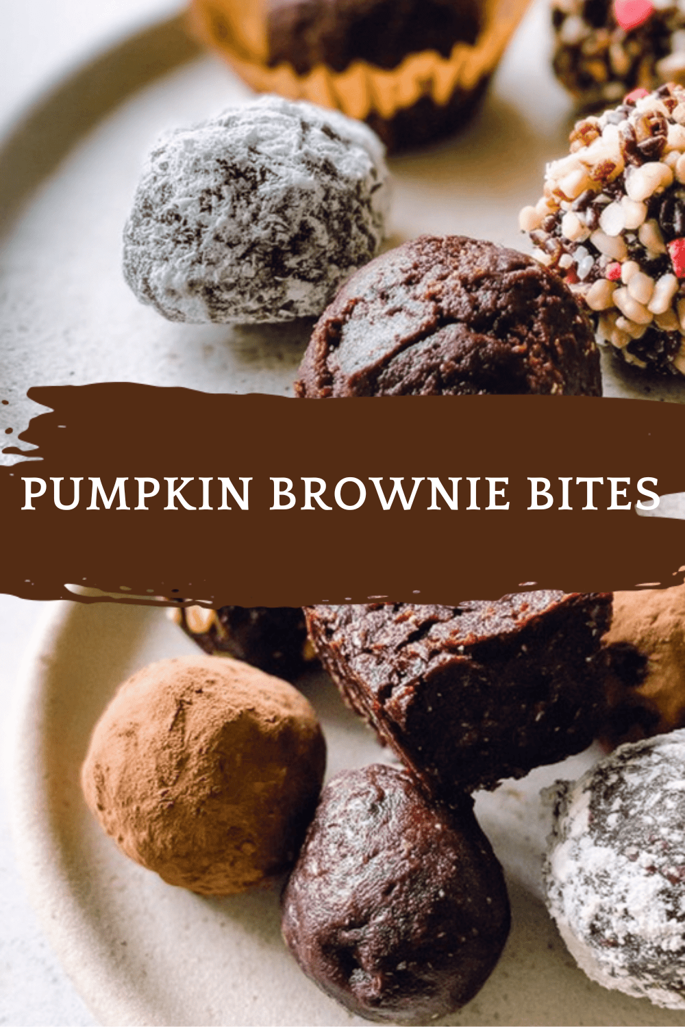 Pumpkin Brownie Bites